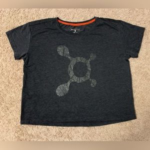 NWOT, Orange Theory workout cropped short sleeve top | L